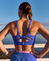 Campaign image of Vision Sports Bra - Power Cobalt | Thumbnail Index: 0