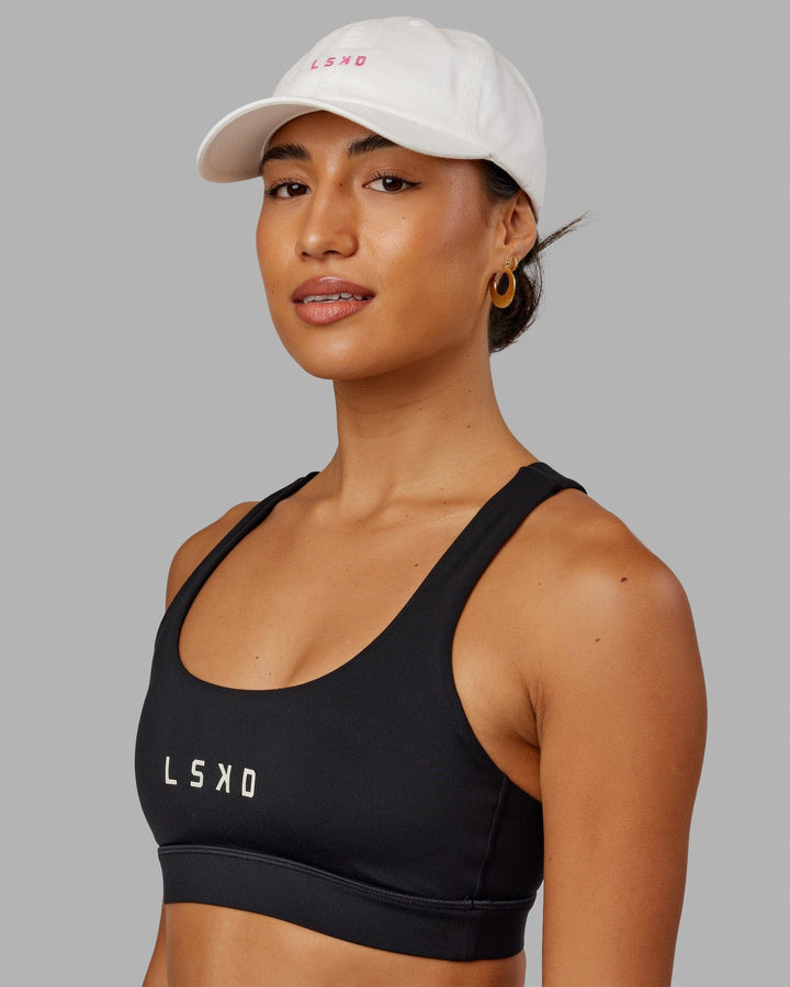 Compact Cap - White-Flamingo