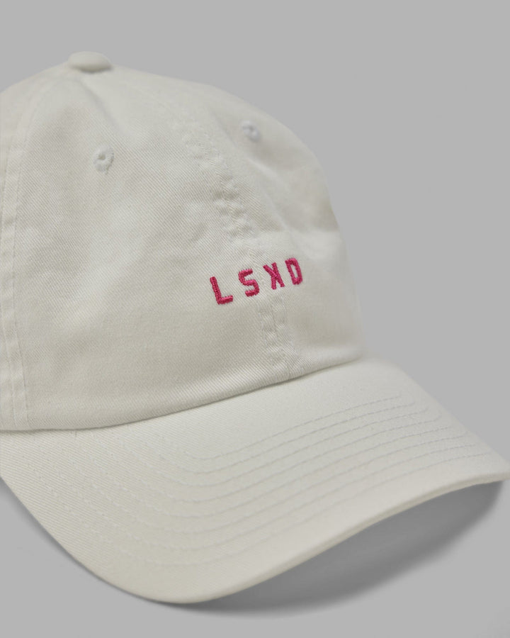 Compact Cap - White-Flamingo