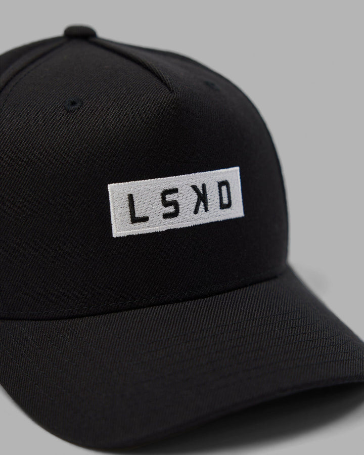 Cornerstone Snapback Cap - Black-White