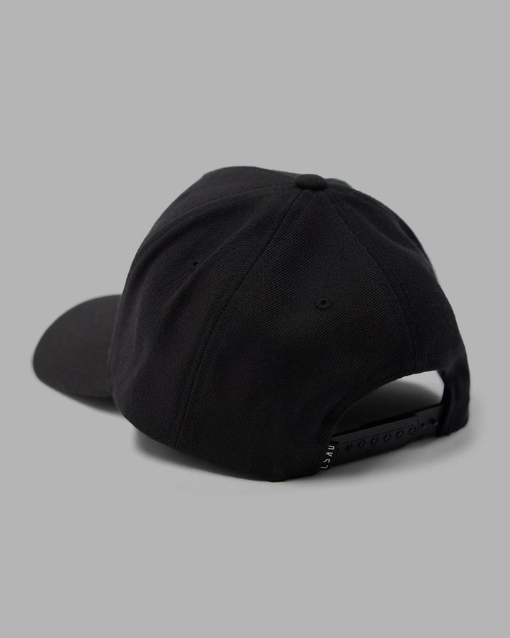 Cornerstone Snapback Cap - Black-Flamingo