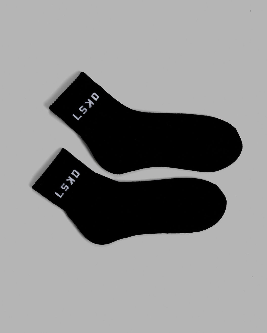 Daily Quarter Crew Socks - Black