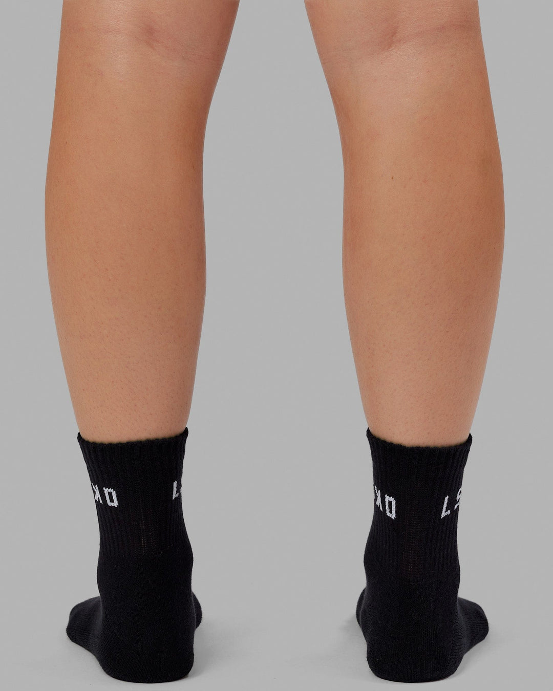 Daily Quarter Crew Socks - Black