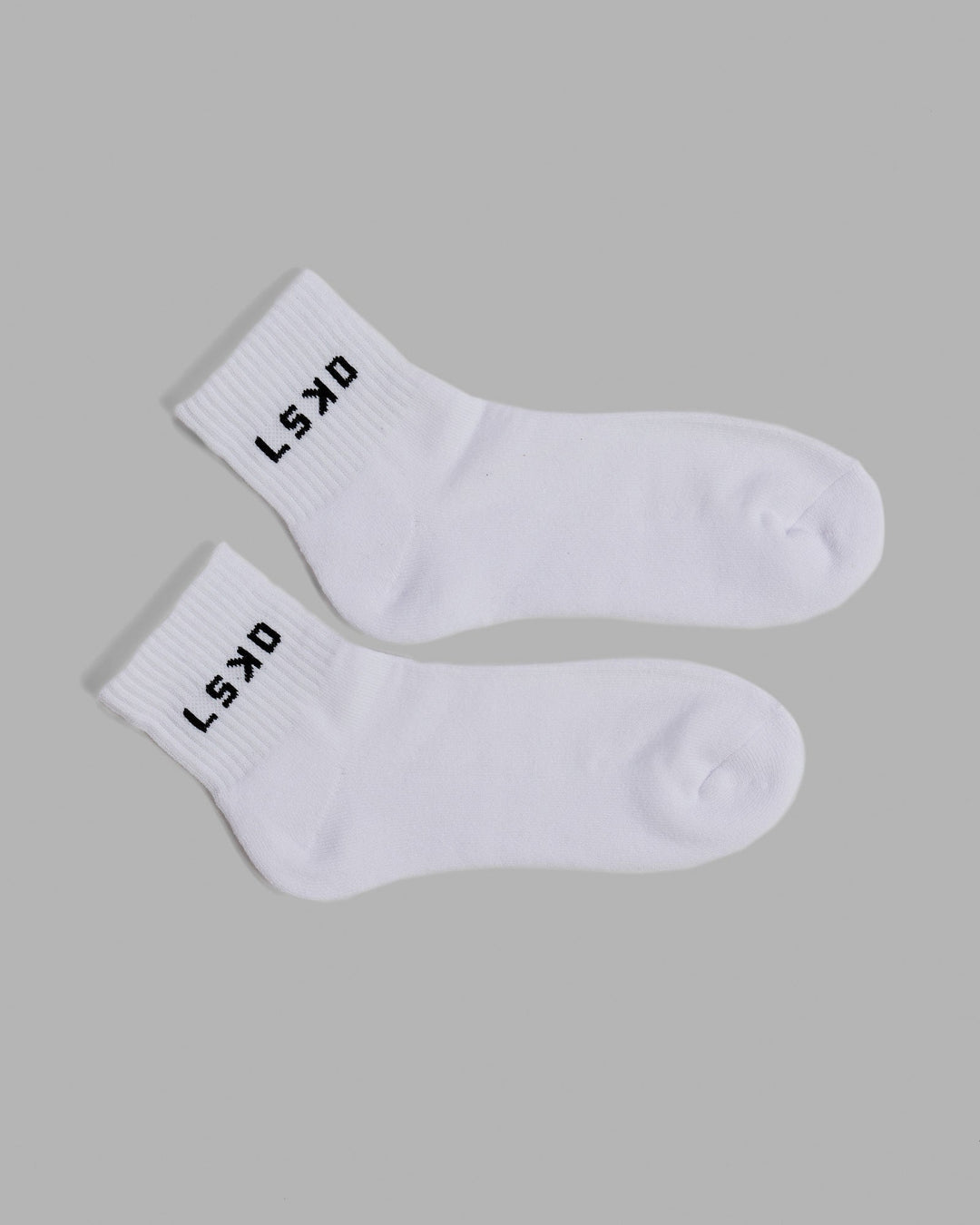 Daily Quarter Crew Socks - White