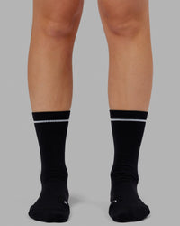 Fast Performance Crew Sock Black-White