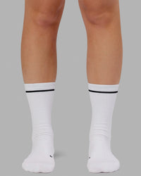 Fast Performance Sock - White-Black