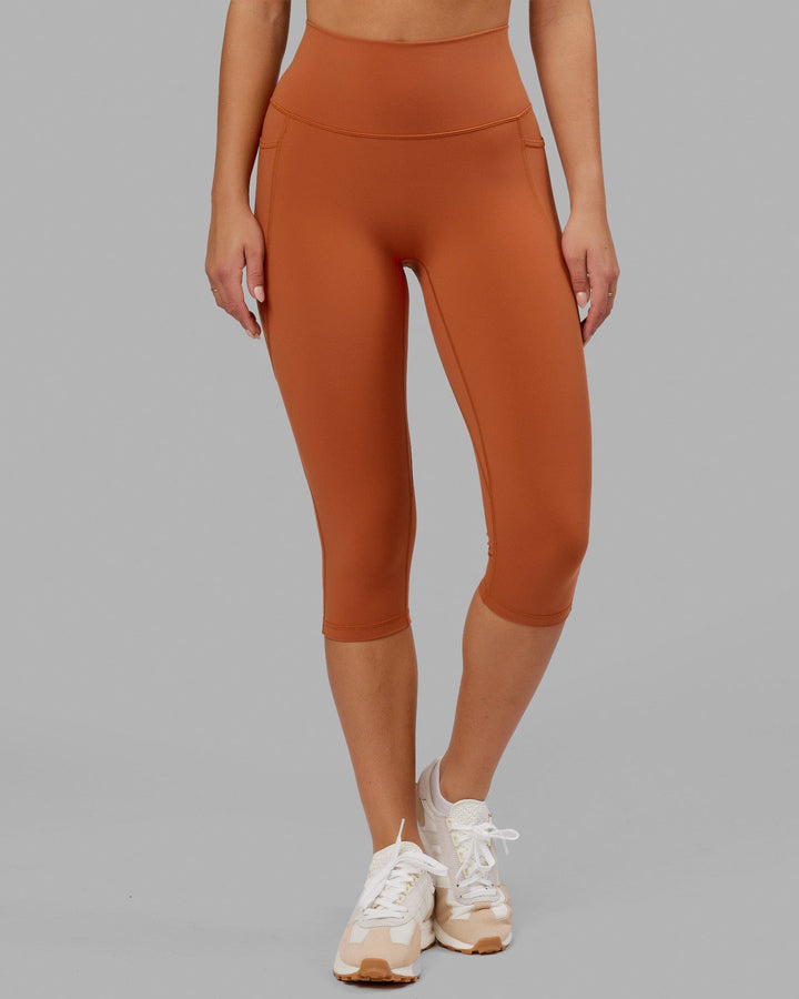 Fusion 3/4 Length Tights - Auburn