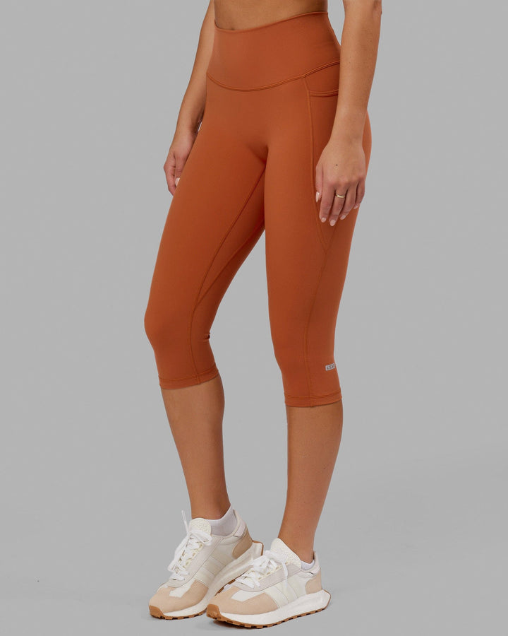 Fusion 3/4 Length Tights - Auburn