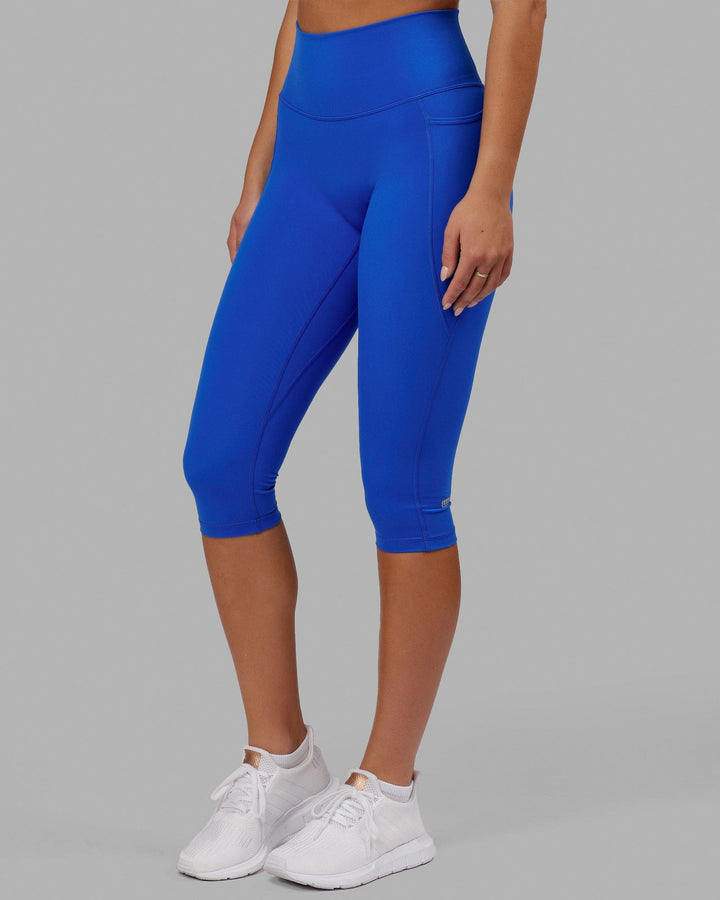 Fusion 3/4 Length Tights - Strong Blue