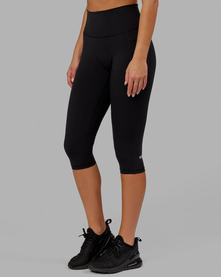 Fusion 3/4 Length Tights - Black