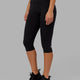 Fusion 3/4 Length Tights - Black