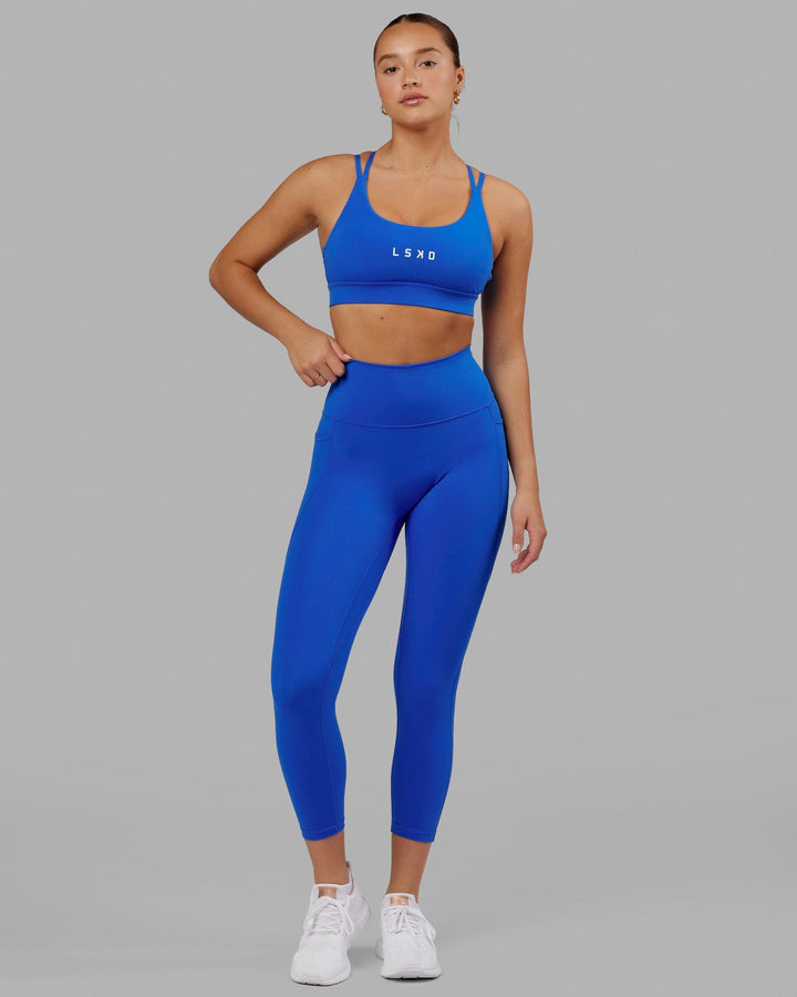 Fusion 7/8 Length Tights - Strong Blue