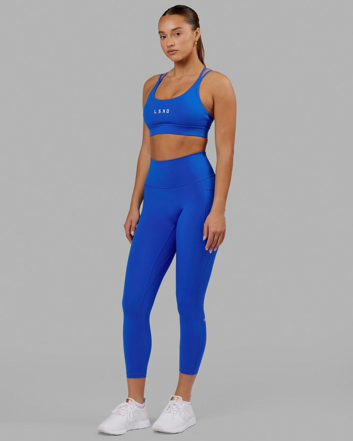 Fusion 7/8 Length Tights - Strong Blue