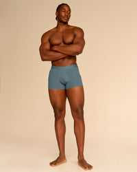 Man wearing Zero Boxer Brief 2pk - Blue Mirage | Model:Adeola | Size:L | Thumbnail Index: 4