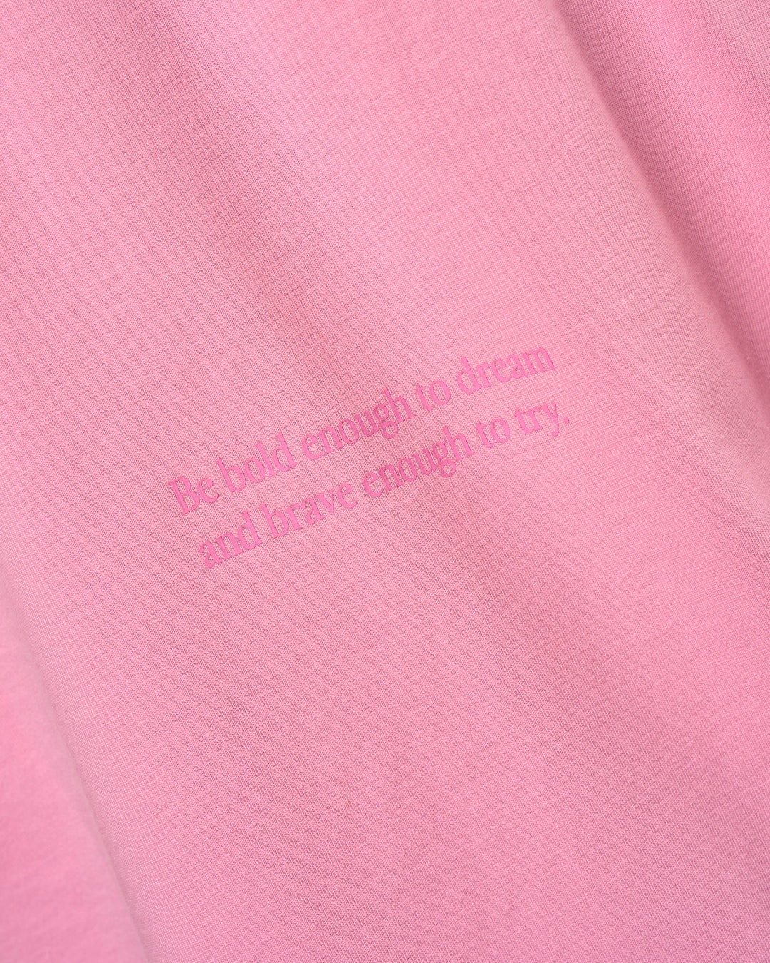 Man wearing Bree Heavyweight Oversized Tee - Pink Rose | Model:Jaiden | Size:L - view 14
