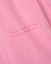 Man wearing Bree Heavyweight Oversized Tee - Pink Rose | Model:Jaiden | Size:L | Thumbnail Index: 13