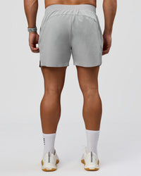 Man wearing Hybrid Lined 5" Short - Alloy | Model:Jaiden | Size:L | Thumbnail Index: 3