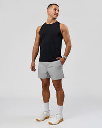 Man wearing Hybrid Lined 5" Short - Alloy | Model:Jaiden | Size:L | Thumbnail Index: 4
