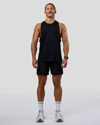 Pace 5" Lined Running Short - Black-Reflective | Thumbnail Index: 4