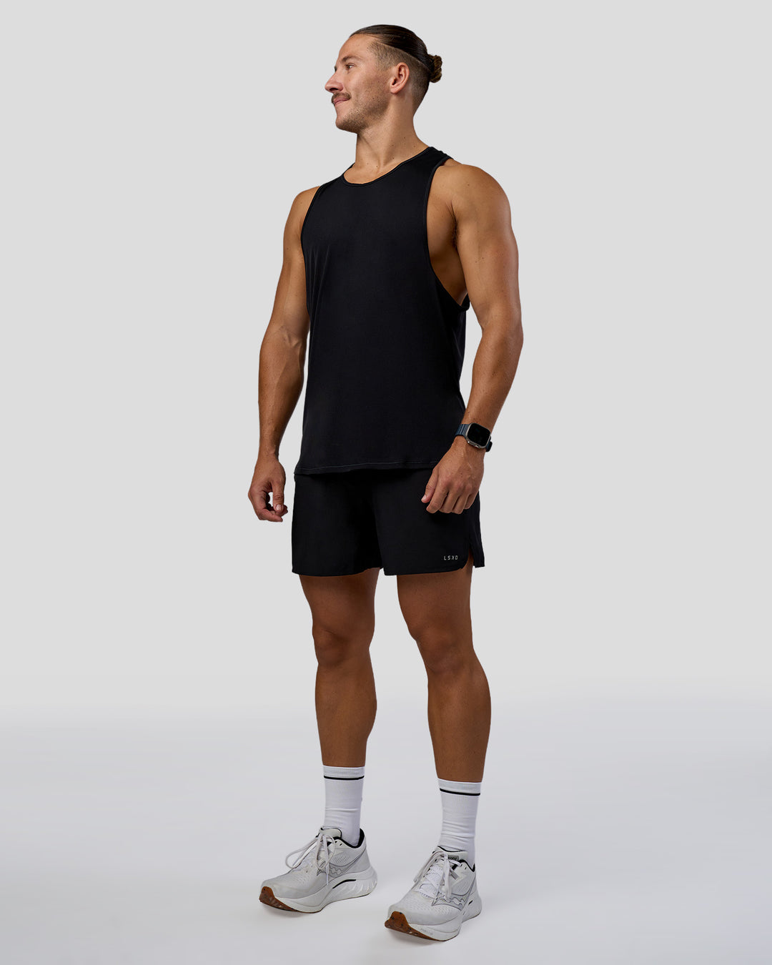 Pace 5" Lined Running Short - Black-Reflective - view 7