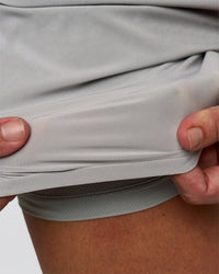 Man wearing Pace 5" Lined Running Short - Alloy | Model:Jaiden | Size:L | Thumbnail Index: 13