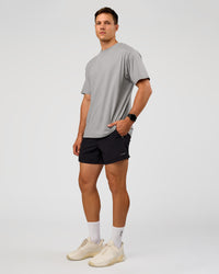 Man wearing Rep 5'' Training Short  - Black | Model:Liam | Size:L