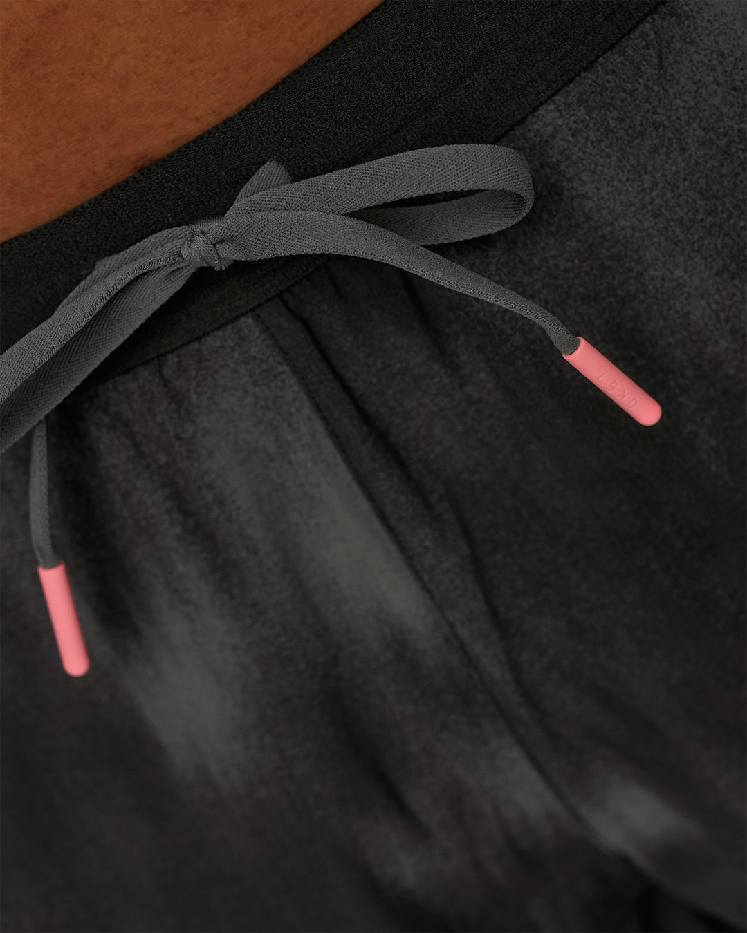 Man wearing Pace 5" Lined Running Short - Bitmap Blur Black | Model:Xav | Size:L - view 8