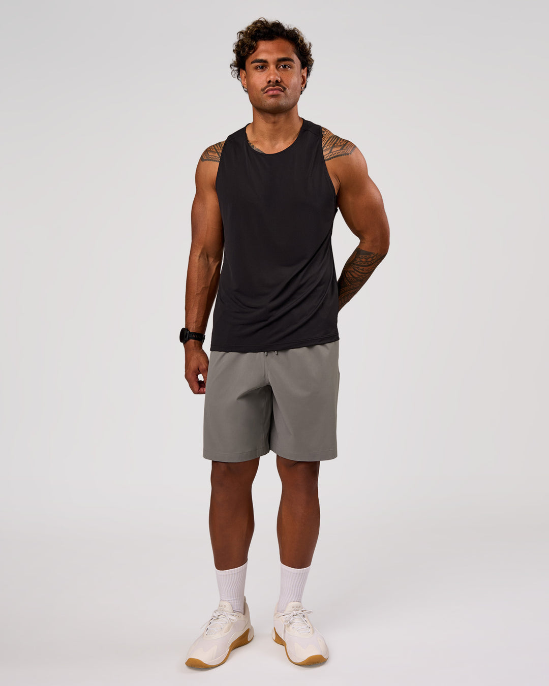 Man wearing Rep Movement 9" Training Short - Storm Front | Model:Xav | Size:L - view 4