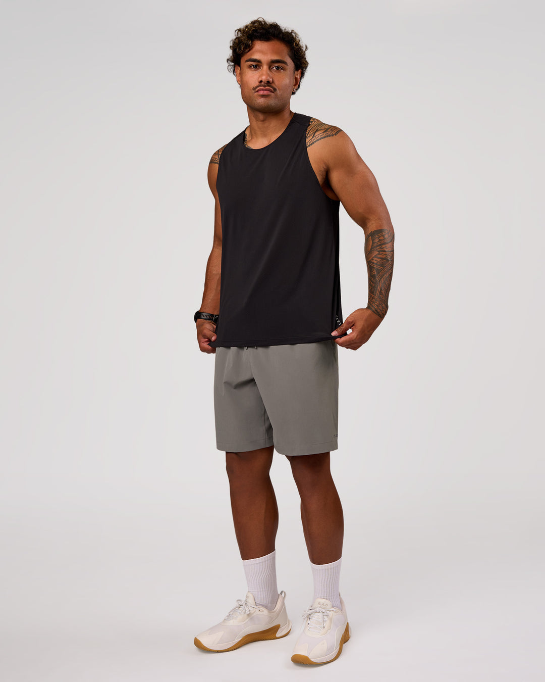 Man wearing Rep Movement 9" Training Short - Storm Front | Model:Xav | Size:L - view 5