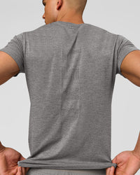 Man wearing AeroFLX+ Seamless Set In Tee Jacquard - Dark Storm/Alloy | Model:Albert | Size:M | Thumbnail Index: 6