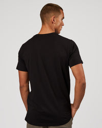 Man wearing Base FLXCotton Tee - Black | Model:Albert | Size:M | Thumbnail Index: 4