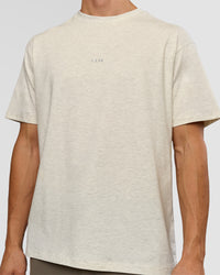 Man wearing Base FLXCotton Tee - Silver Marl | Model:Albert | Size:M | Thumbnail Index: 3