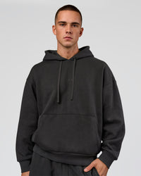 Man wearing Base Oversized DC Hoodie - Onyx | Model:Albert | Size:M | Thumbnail Index: 1