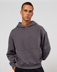 Man wearing Base Oversized Hoodie - Duskstone | Model:Albert | Size:M | Thumbnail Index: 3
