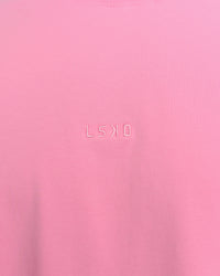 Man wearing BCAM Ombre Heavyweight FLXCotton Oversized Tee  - Pink Rose-Ultra Pink | Model:Albert | Size:M | Thumbnail Index: 21