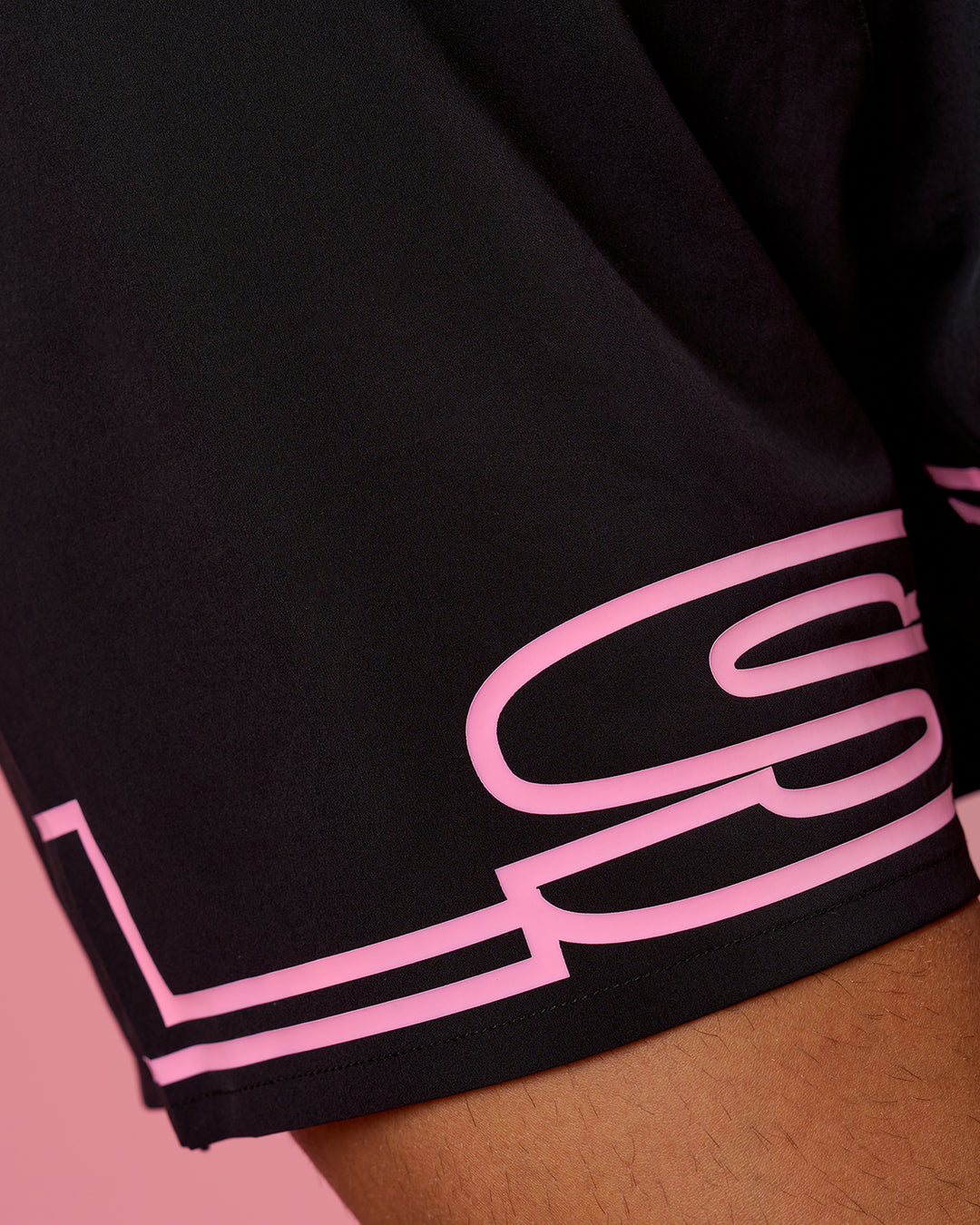 Man wearing BCAM Pace 5" Lined Running Short - Black | Model:Albert | Size:M - view 13