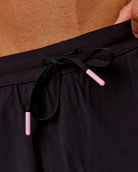 Man wearing BCAM Pace 5" Lined Running Short - Black | Model:Albert | Size:M | Thumbnail Index: 8