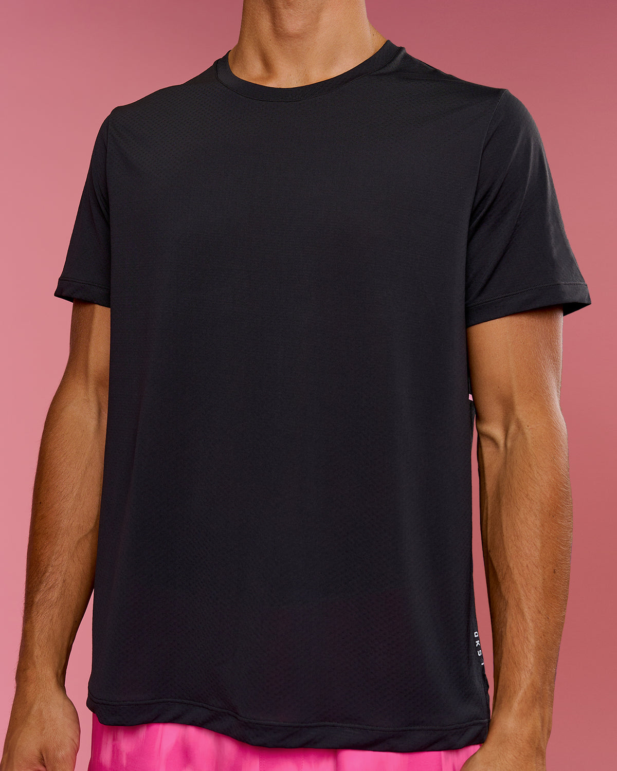 Man wearing BCAM Rep Training Tee - Black | Model:Albert | Size:M