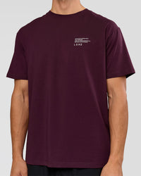 Man wearing Coffee Run FLXCotton Oversized Tee - Cherry Lacquer-Black | Model:Albert | Size:M | Thumbnail Index: 13