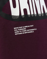 Man wearing Coffee Run FLXCotton Oversized Tee - Cherry Lacquer-Black | Model:Albert | Size:M | Thumbnail Index: 21