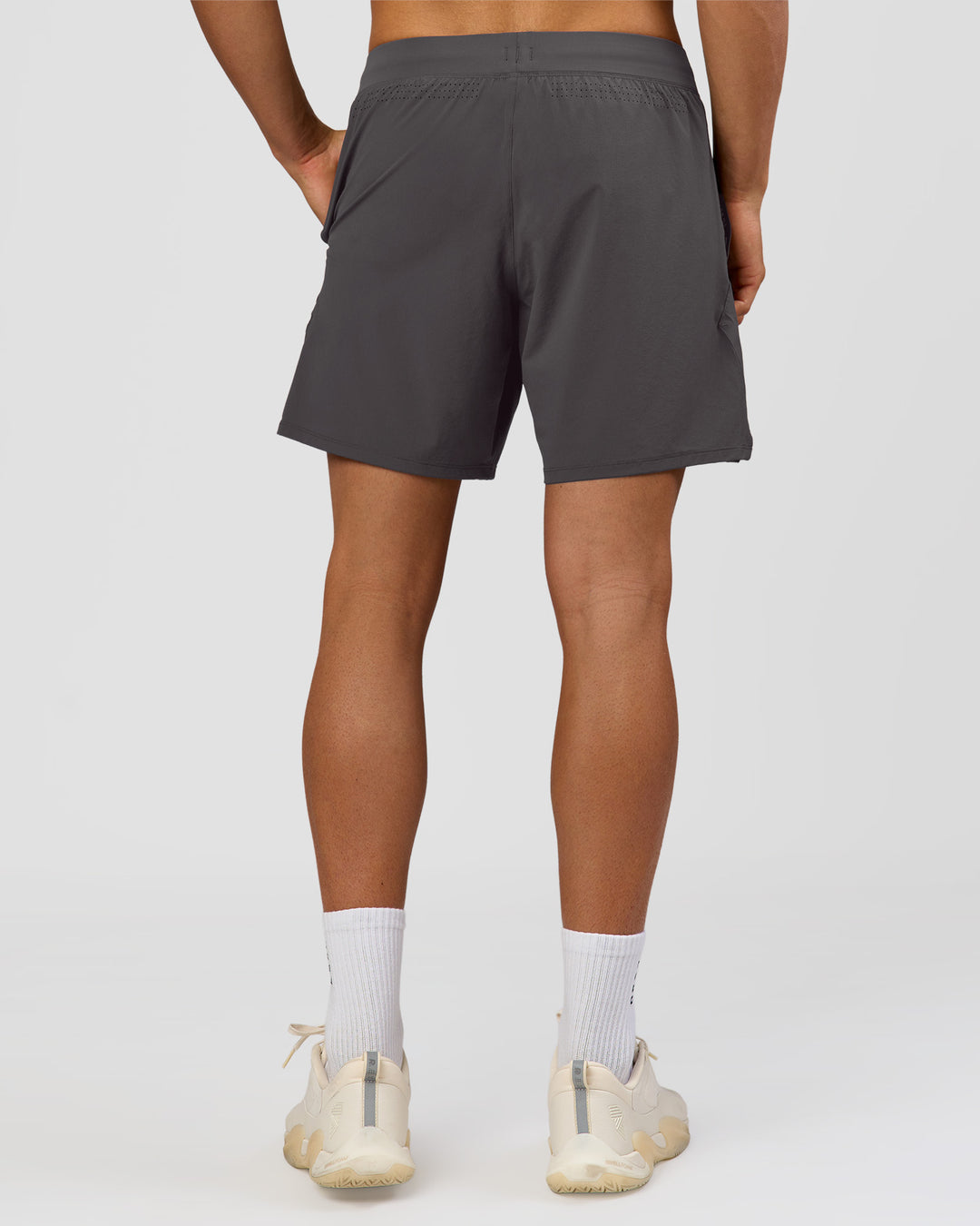 Man wearing Functional Training 7" Short - Dark Storm | Model:Albert | Size:M - view 2