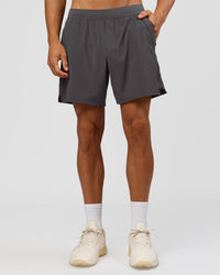 Man wearing Functional Training 7" Short - Dark Storm | Model:Albert | Size:M | Thumbnail Index: 3