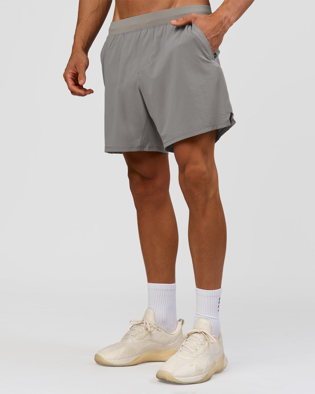 Man wearing Functional Training 7" Short - Storm Front | Model:Albert | Size:M - view 6