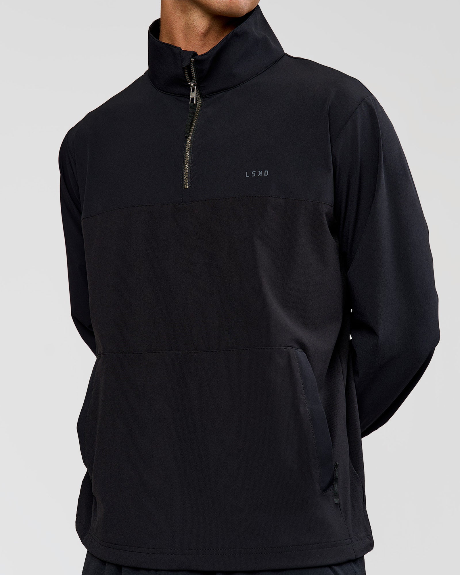 Man wearing Functional Training Jacket - Black | Model:Albert | Size:M