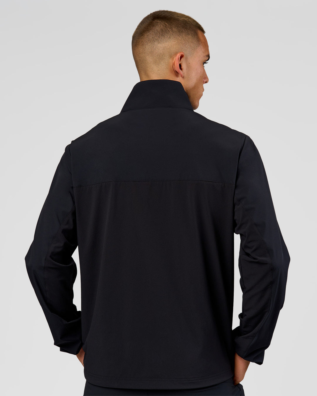 Man wearing Functional Training Jacket - Black | Model:Albert | Size:M - view 3