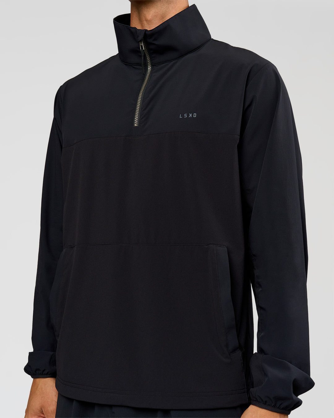 Man wearing Functional Training Jacket - Black | Model:Albert | Size:M - view 10