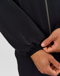 Man wearing Motion Hooded Jacket - Black | Model:Albert | Size:M | Thumbnail Index: 4