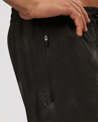 Man wearing Rep 5" Performance Short - Bitmap Blur Black | Model:Albert | Size:M | Thumbnail Index: 5