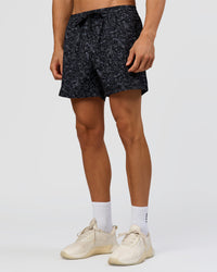 Man wearing Rep 5" Performance Short - Energy Print Black | Model:Albert | Size:M