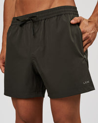 Man wearing Rep 5" Performance Short - Onyx | Model:Albert | Size:M | Thumbnail Index: 0